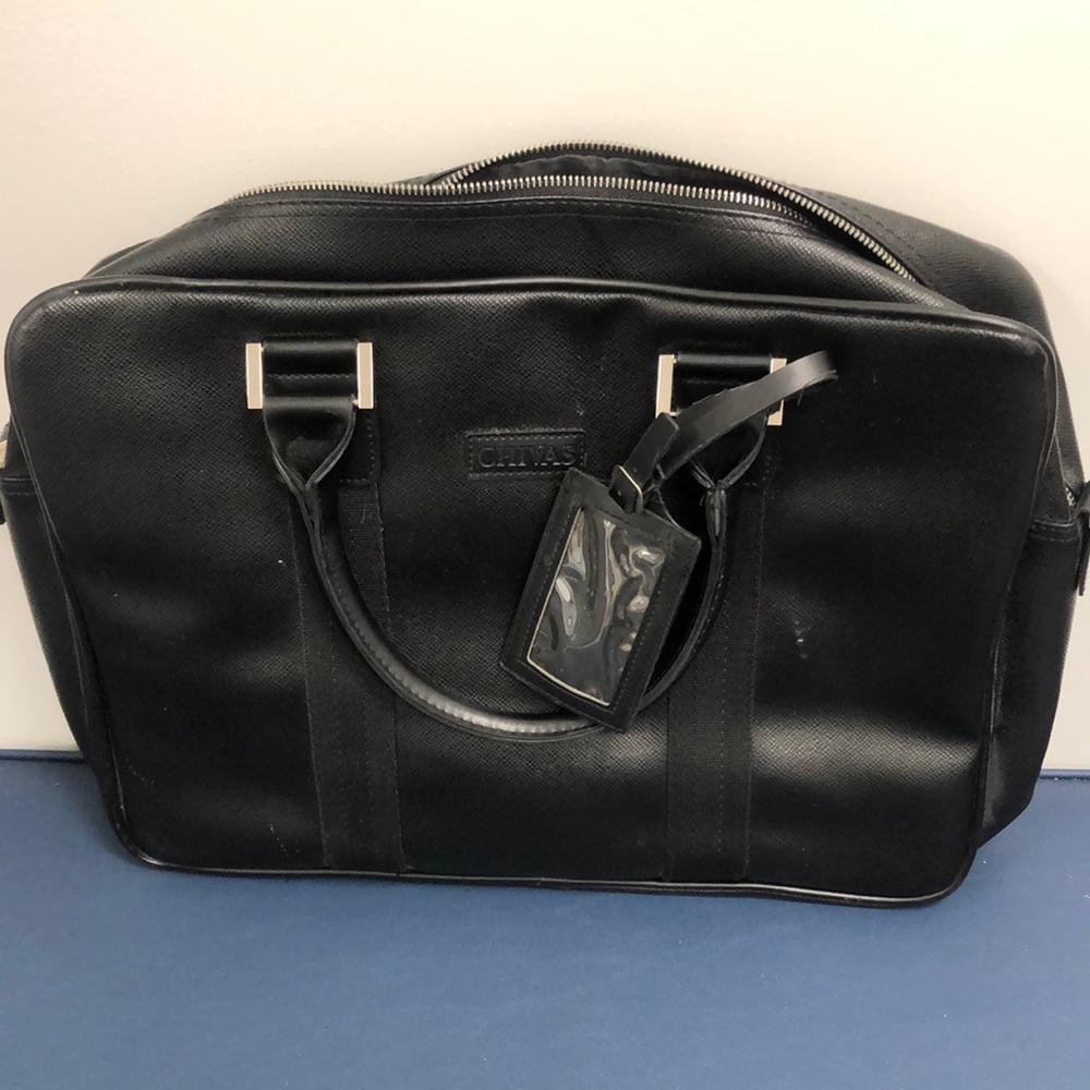 Chivas black men’s laptop bag